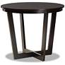 Elodia Dark Brown Wood 5-Piece Dining Table and Chair Set