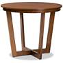 Elodia Walnut Brown Wood 5-Piece Dining Table and Chair Set