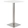Elodie 41 1/2" High White Contemporary Square Bar Table