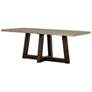 Elodie 79 in. Rectangular Dining Table in Dark Gray Oak and Gray Concrete