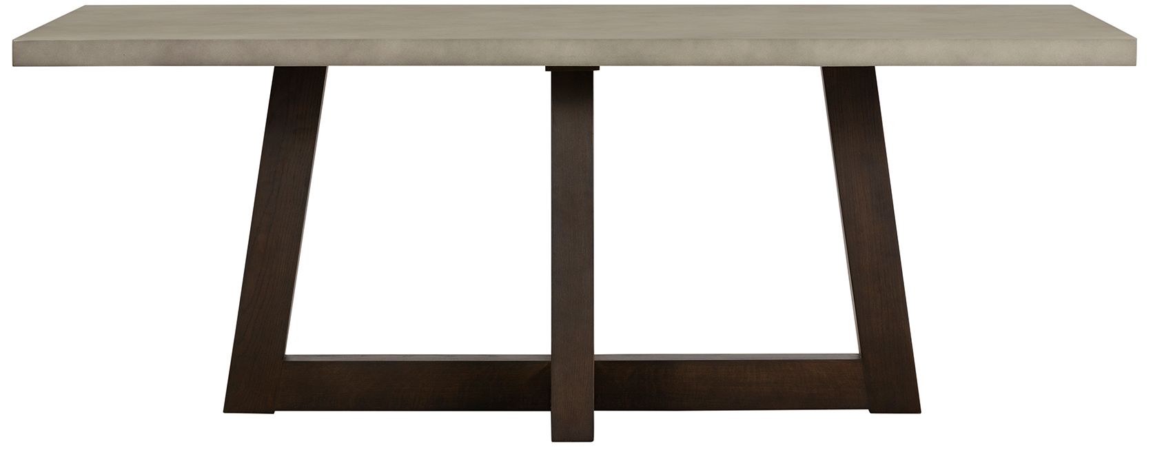 Image 3 Elodie 79 in. Rectangular Dining Table in Dark Gray Oak and Gray Concrete more views