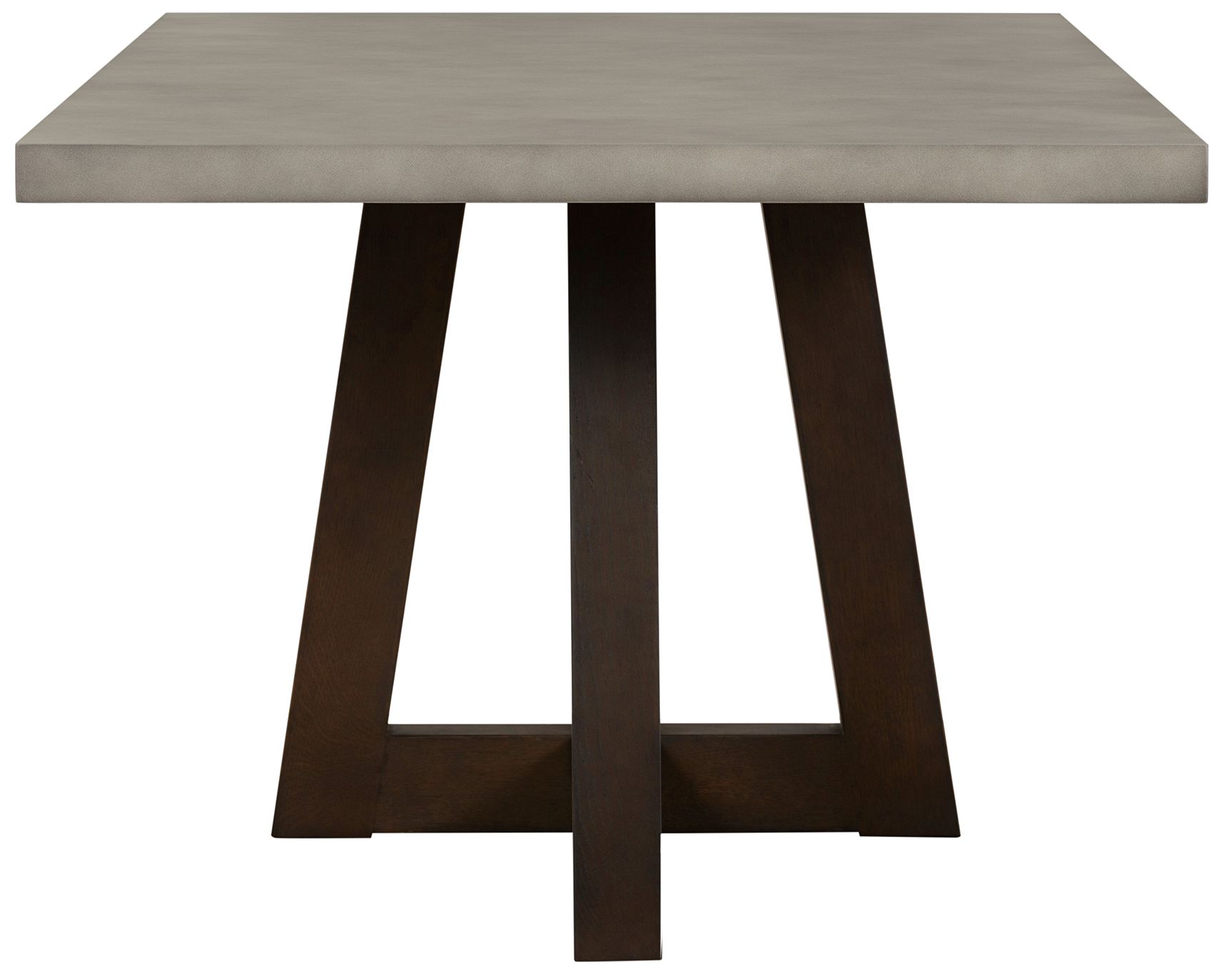 Image 4 Elodie 79 in. Rectangular Dining Table in Dark Gray Oak and Gray Concrete more views