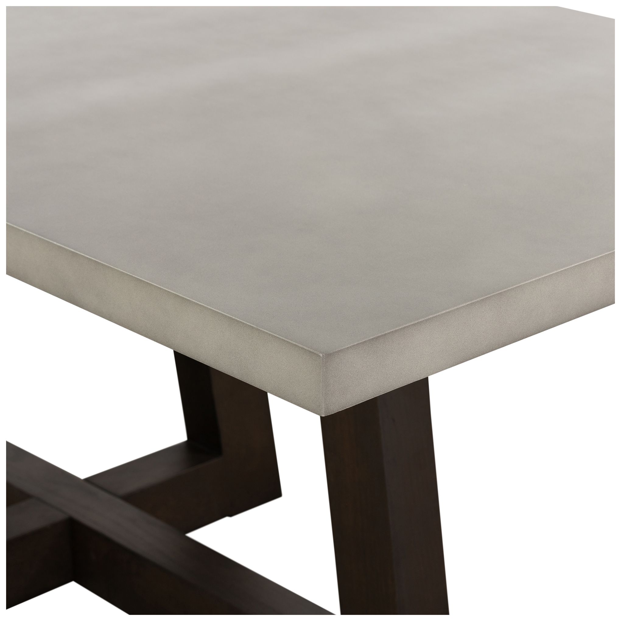 Image 5 Elodie 79 in. Rectangular Dining Table in Dark Gray Oak and Gray Concrete more views