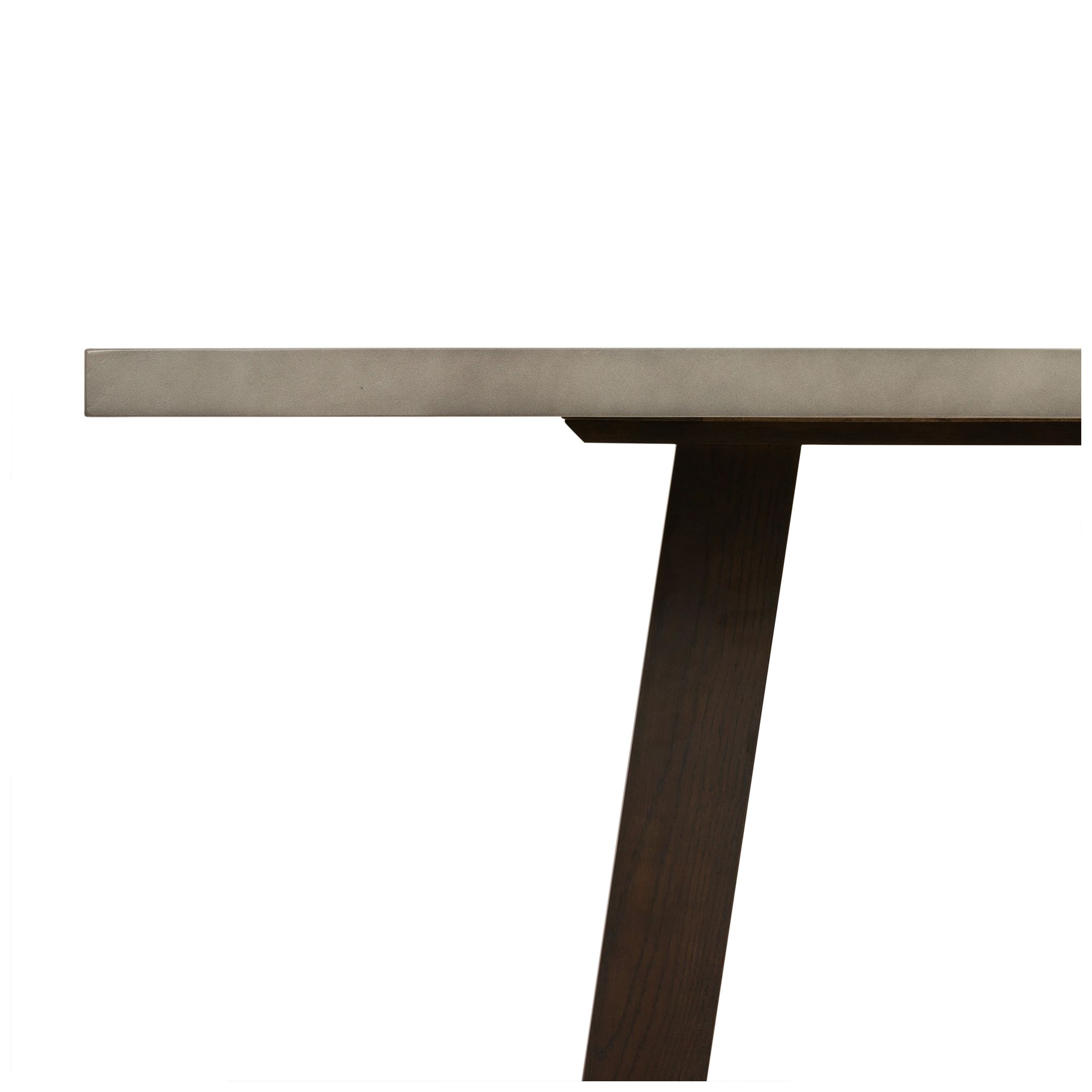 Image 6 Elodie 79 in. Rectangular Dining Table in Dark Gray Oak and Gray Concrete more views