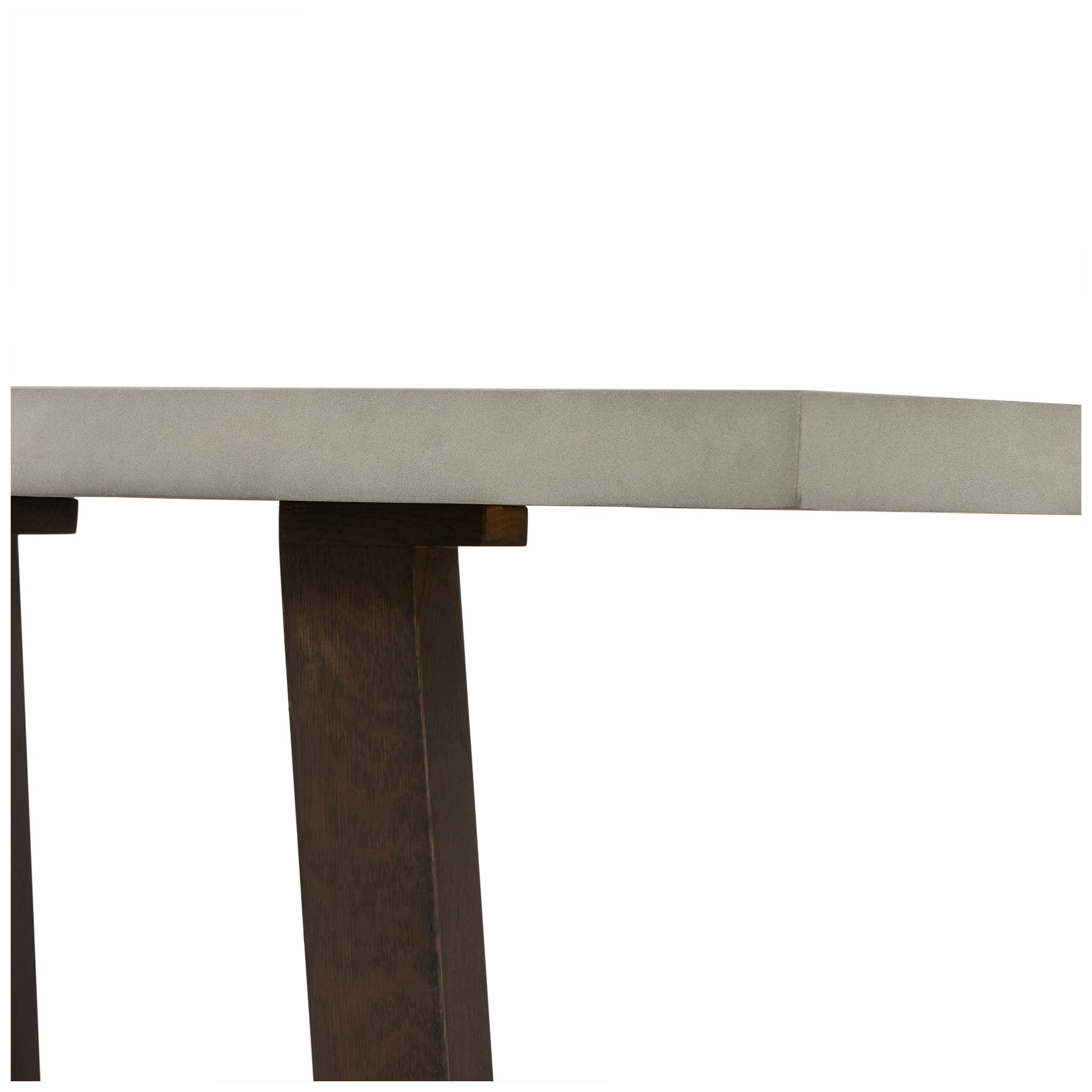 Image 6 Elodie Rectangle Console Table in Dark Gray Oak Wood and Gray Concrete more views