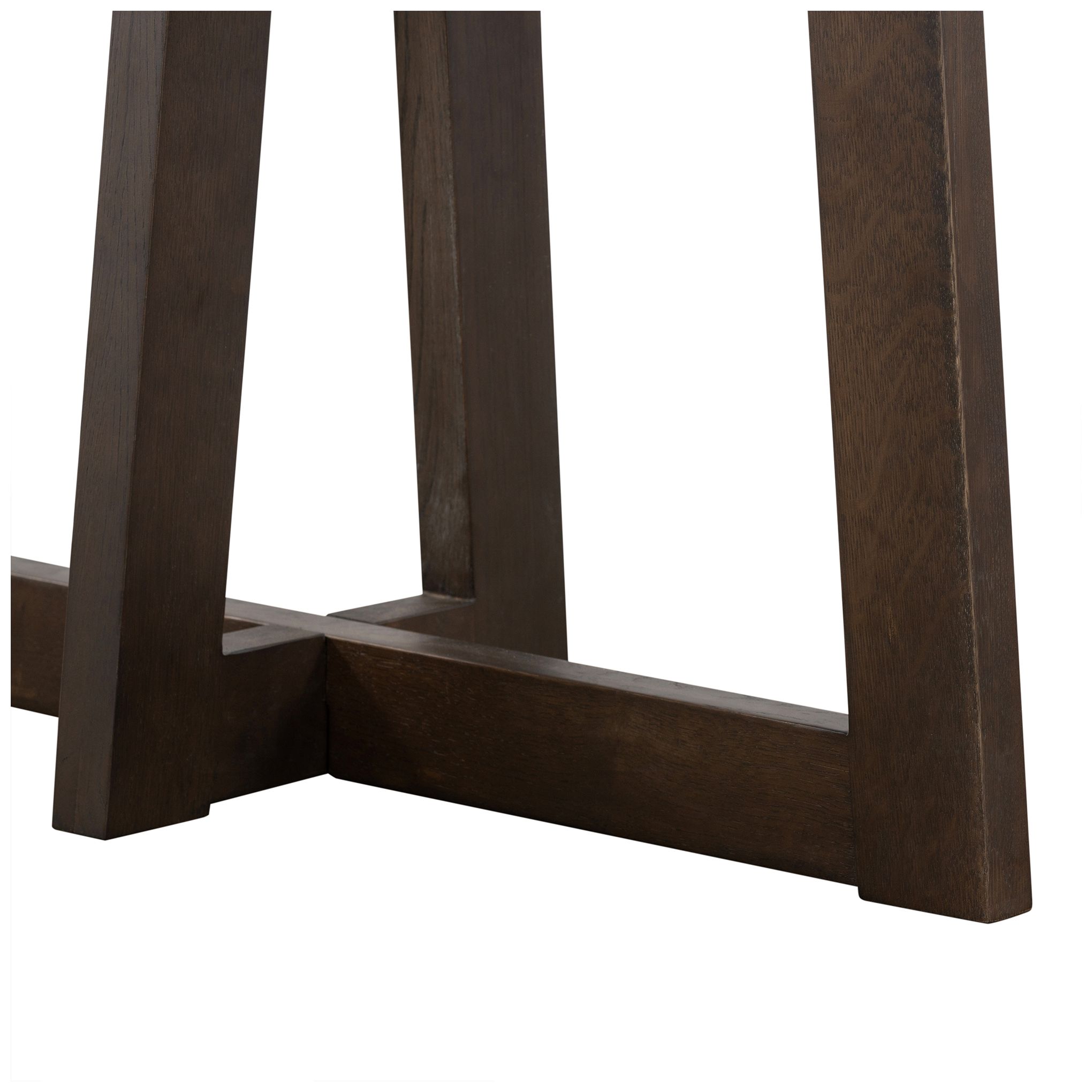 Image 7 Elodie Rectangle Console Table in Dark Gray Oak Wood and Gray Concrete more views