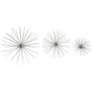 Thumbnail2 of Elody Textured Silver 3-Piece Metal Wall Art Set