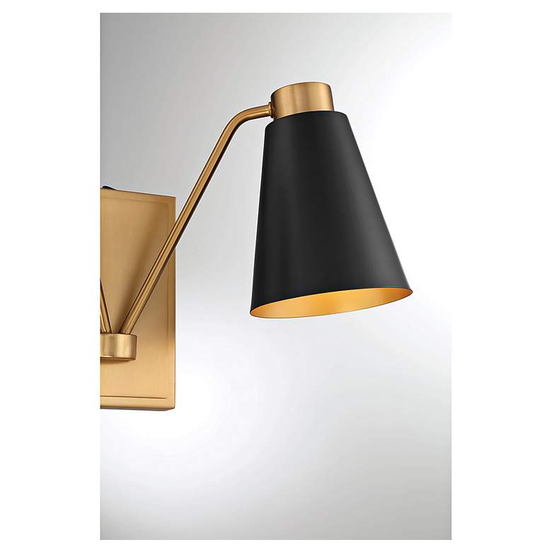 Image 6 Eloise 10 1/2" High Natural Brass 2-Light Wall Sconce more views