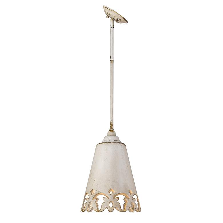 Image 5 Eloise 10" Wide Antique Ivory Mini Pendant more views