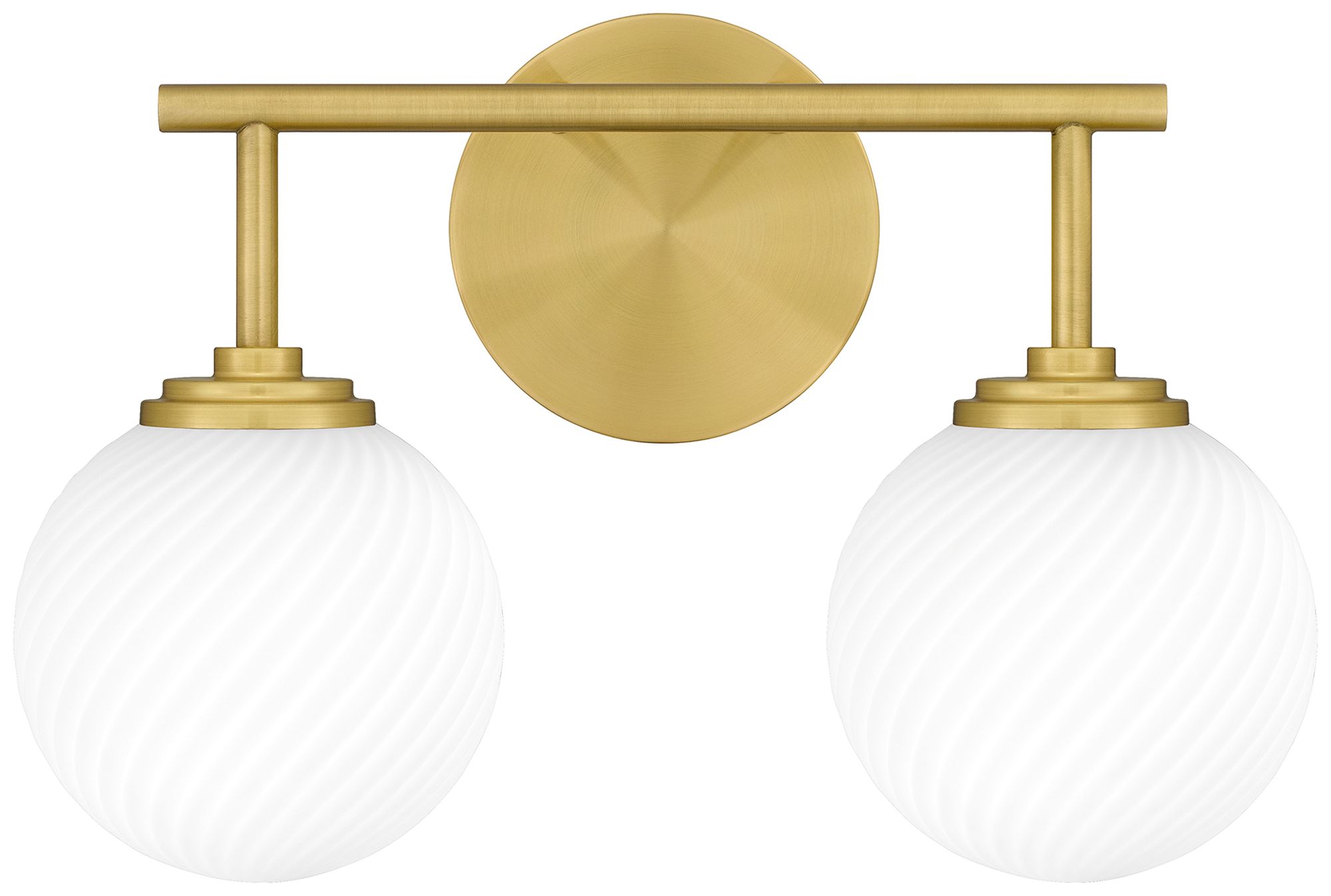 Eloise 2-Light Aged Brass Vanity Light