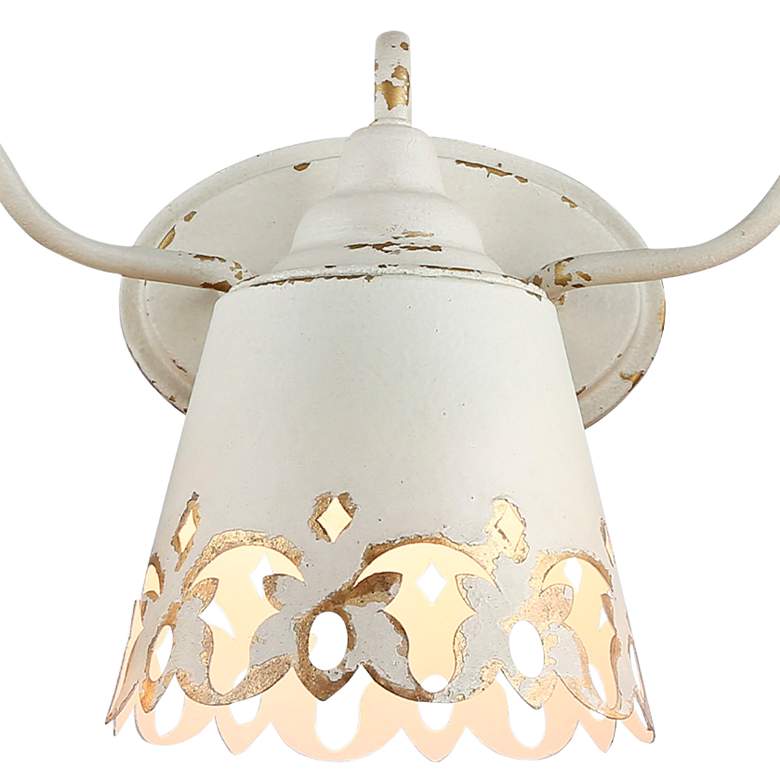 Image 2 Eloise 27 1/2" Wide Antique Ivory 3-Light Vanity Bath Light more views