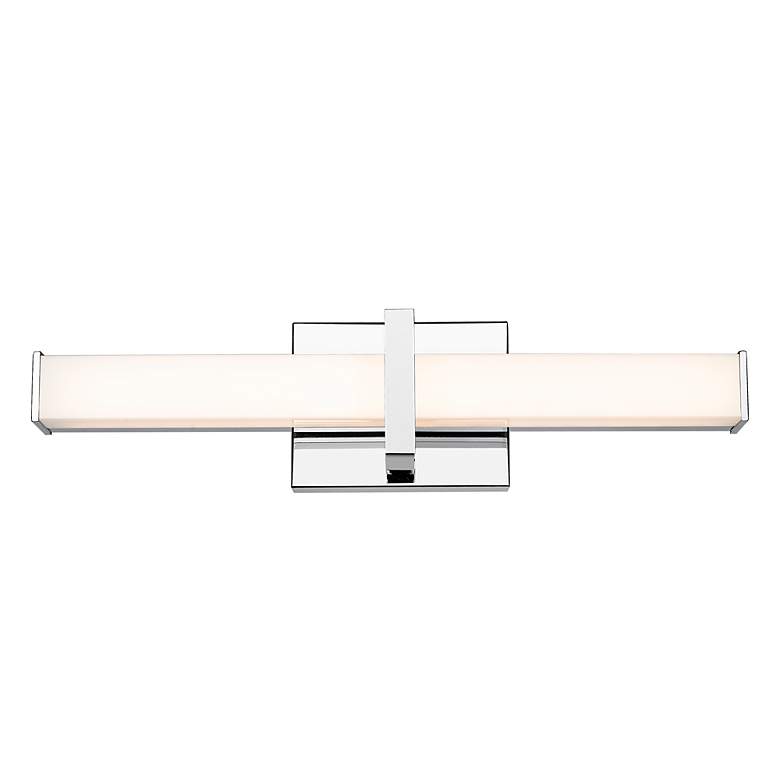 Image 2 Elon 1-Light Vanity Light in Chrome with Opal Glass more views
