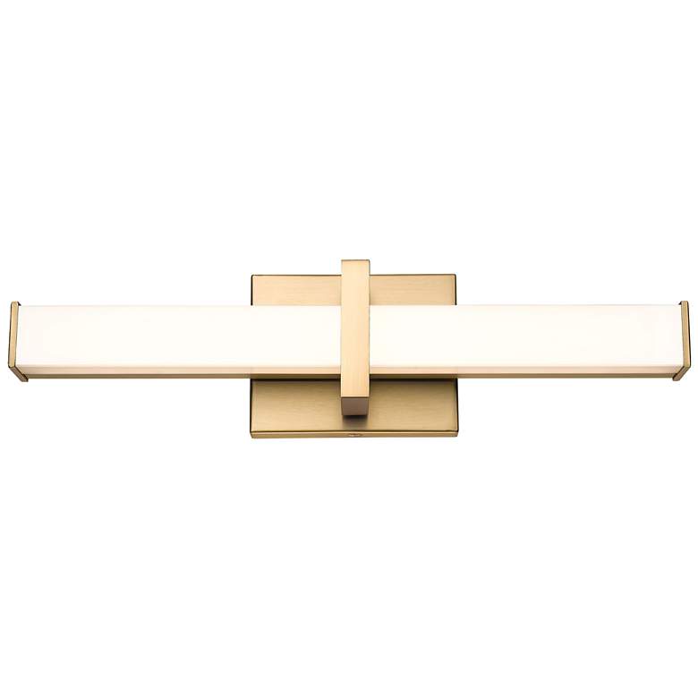 Image 1 Elon 19" Wide Brushed Champagne Bronze LED Bath Light