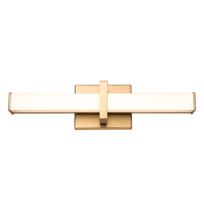 Image 4 Elon 19" Wide Brushed Champagne Bronze LED Bath Light more views
