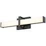 1_Elon 19" Wide Matte Black LED Vanity Bath Light