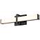 Elon 19" Wide Matte Black LED Vanity Bath Light