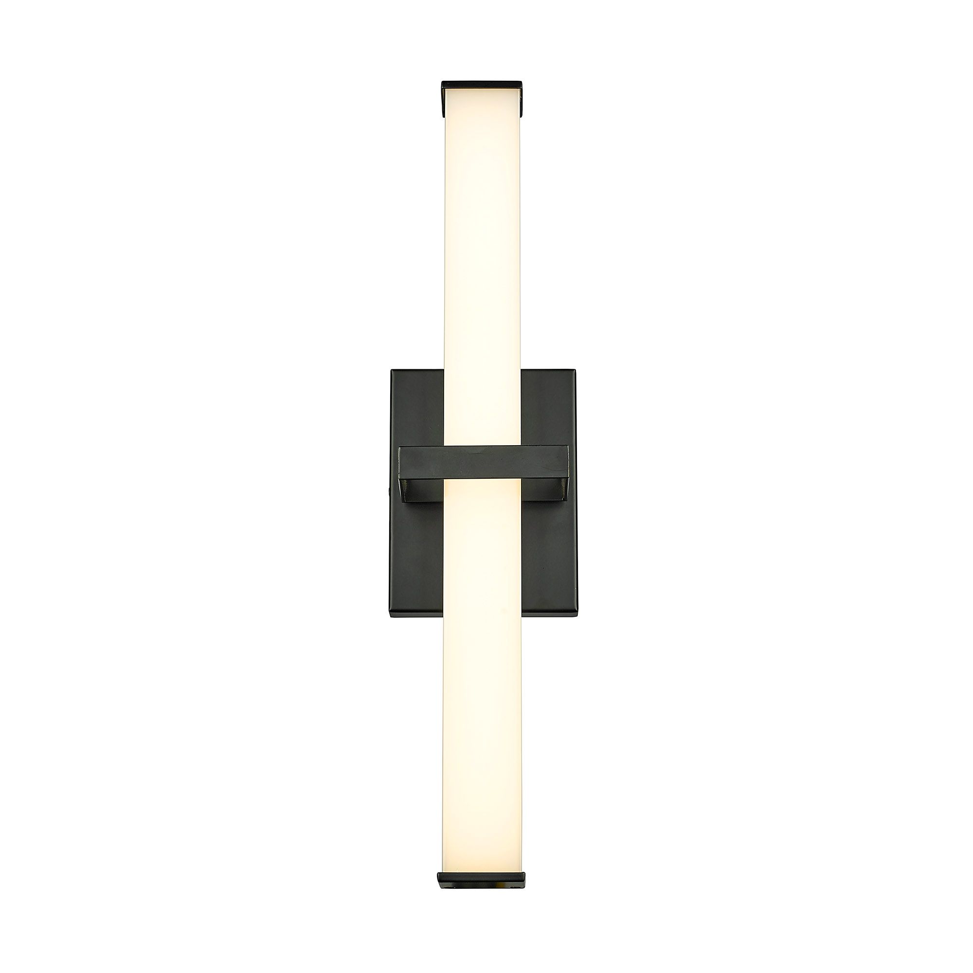 Image 3 Elon 19" Wide Matte Black LED Vanity Bath Light more views