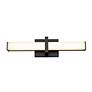 2_Elon 4 3/4" Wide Matte Black 1-Light Bath Light with Opal Glass more views
