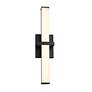 4_Elon 4 3/4" Wide Matte Black 1-Light Bath Light with Opal Glass more views