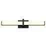 2_Elon 4 3/4" Wide Matte Black 1-Light Bath Light with Opal Glass more views