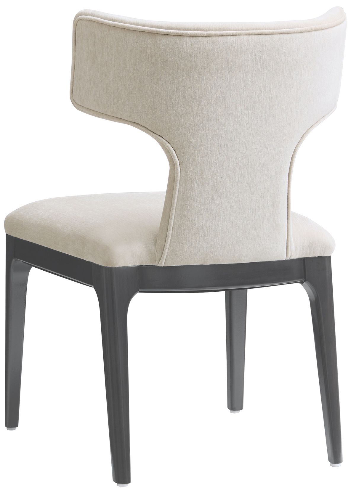 Image 6 Eloria Mid-Century Modern Chenille Wood Side Chair in Cream - Set of 2 more views