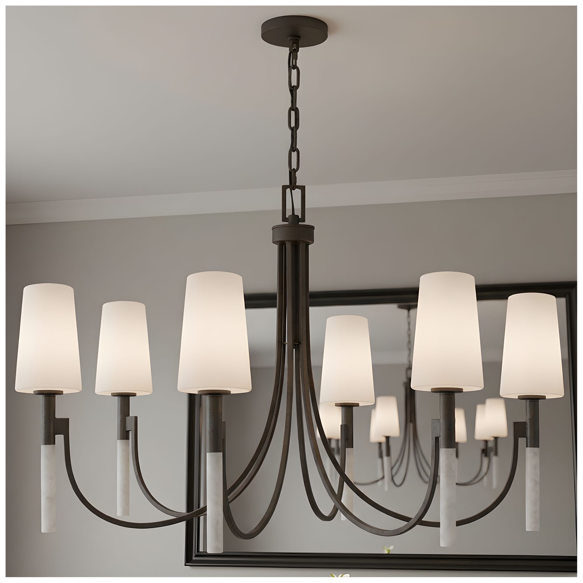 Eloura 6-Light Iron Gate Chandelier