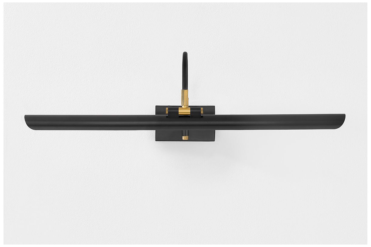 Image 3 Elowen 24" Wide Aged Old Bronze and Brass LED Picture Light more views