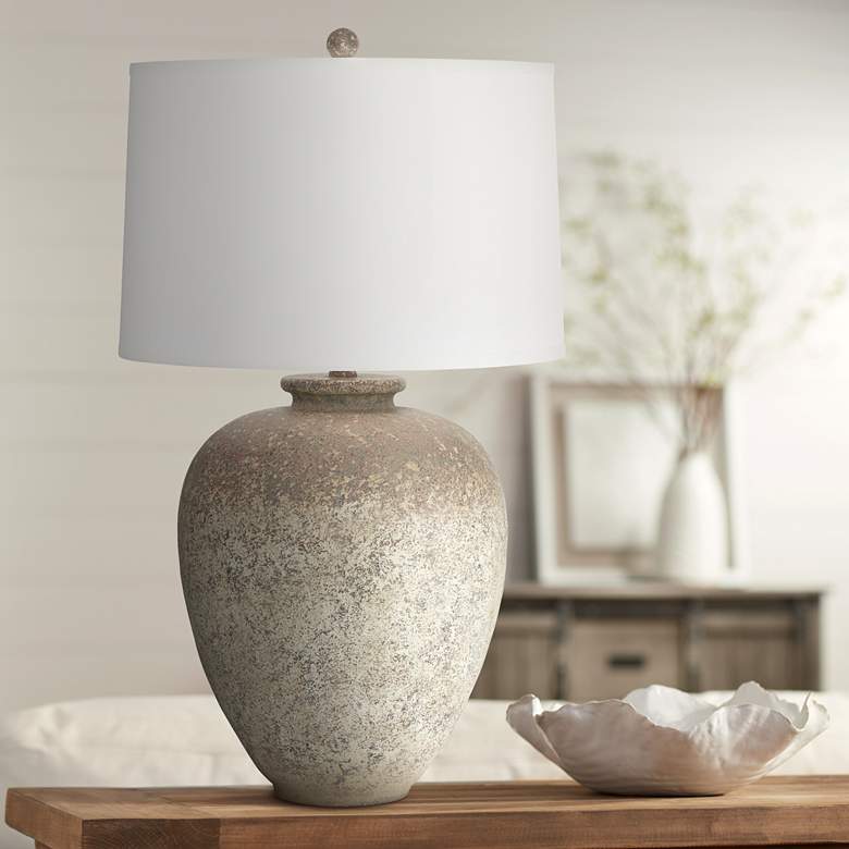 Image 1 Eloy Rustic Jar Table Lamp