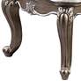 3_Elozzol 54" Wide Marble and Antique Bronze Accent Table more views