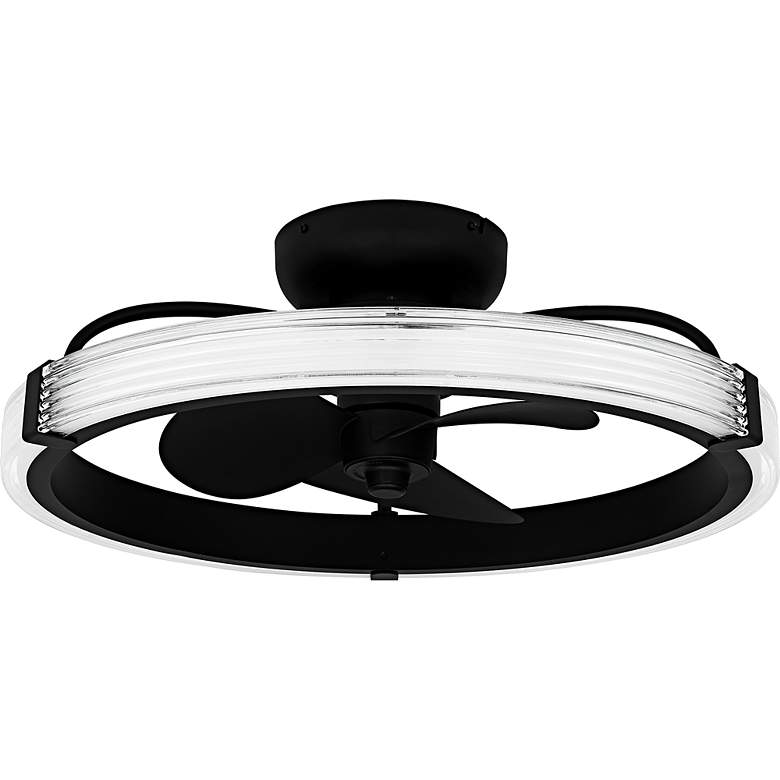 Image 2 Elrod Integrated LED Matte Black Ceiling Fan Light more views