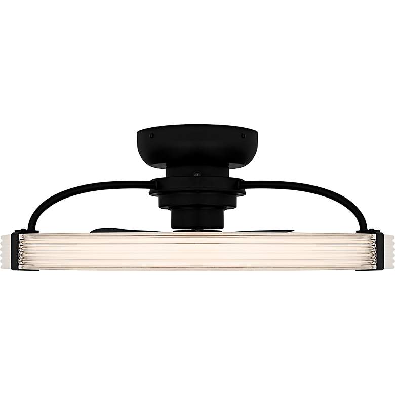 Image 3 Elrod Integrated LED Matte Black Ceiling Fan Light more views