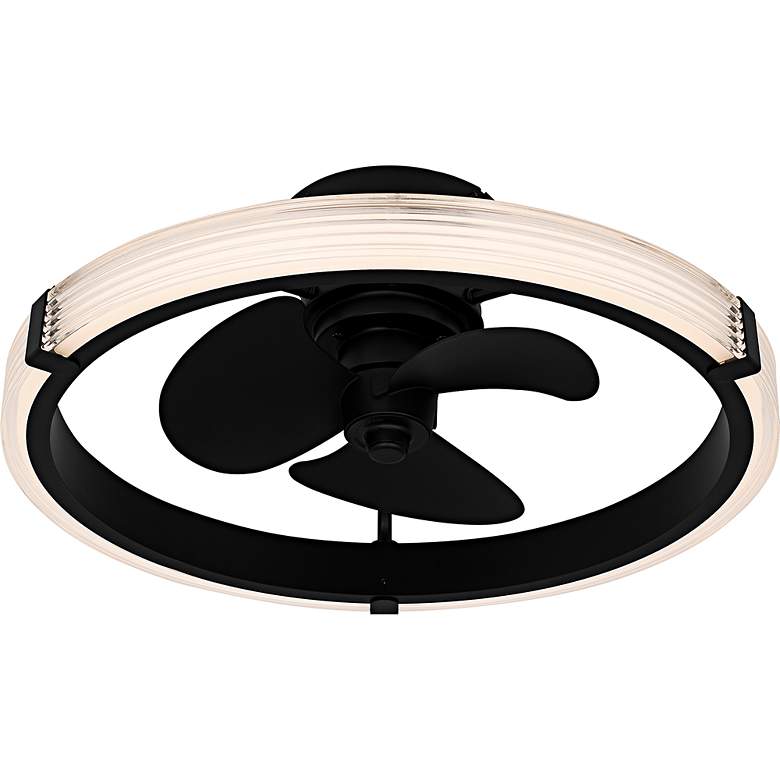 Image 4 Elrod Integrated LED Matte Black Ceiling Fan Light more views