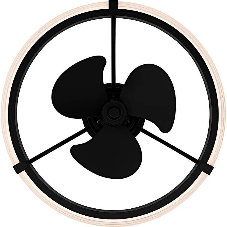 Image 5 Elrod Integrated LED Matte Black Ceiling Fan Light more views