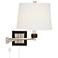 Elroy Brushed Nickel Plug-In Swing Arm Wall Lamp