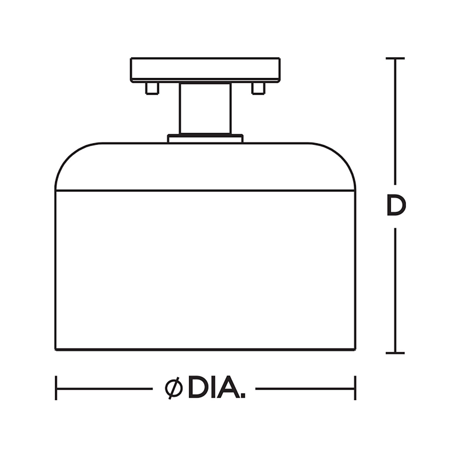 Image 5 Elsa 10" Wide Black Semi-Flush more views