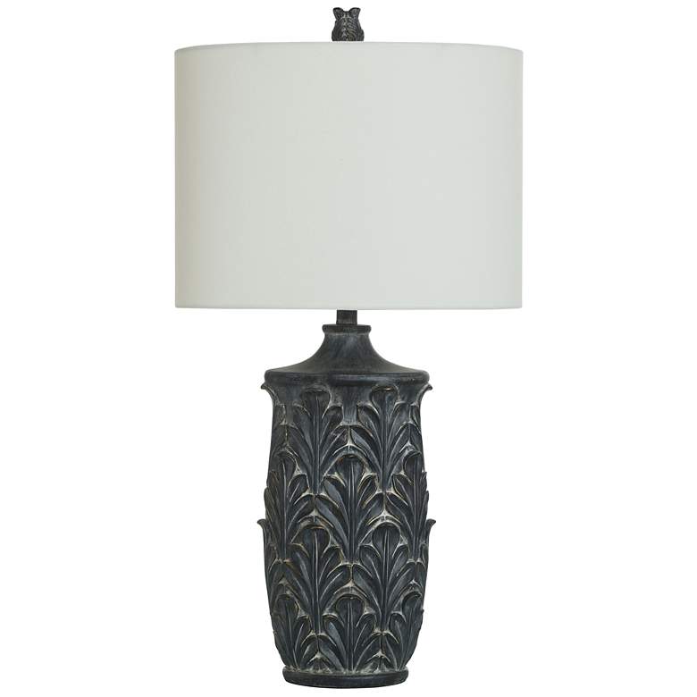 Image 1 Elsa 32" High Malta Black Traditional Table Lamp With Off-White Shade