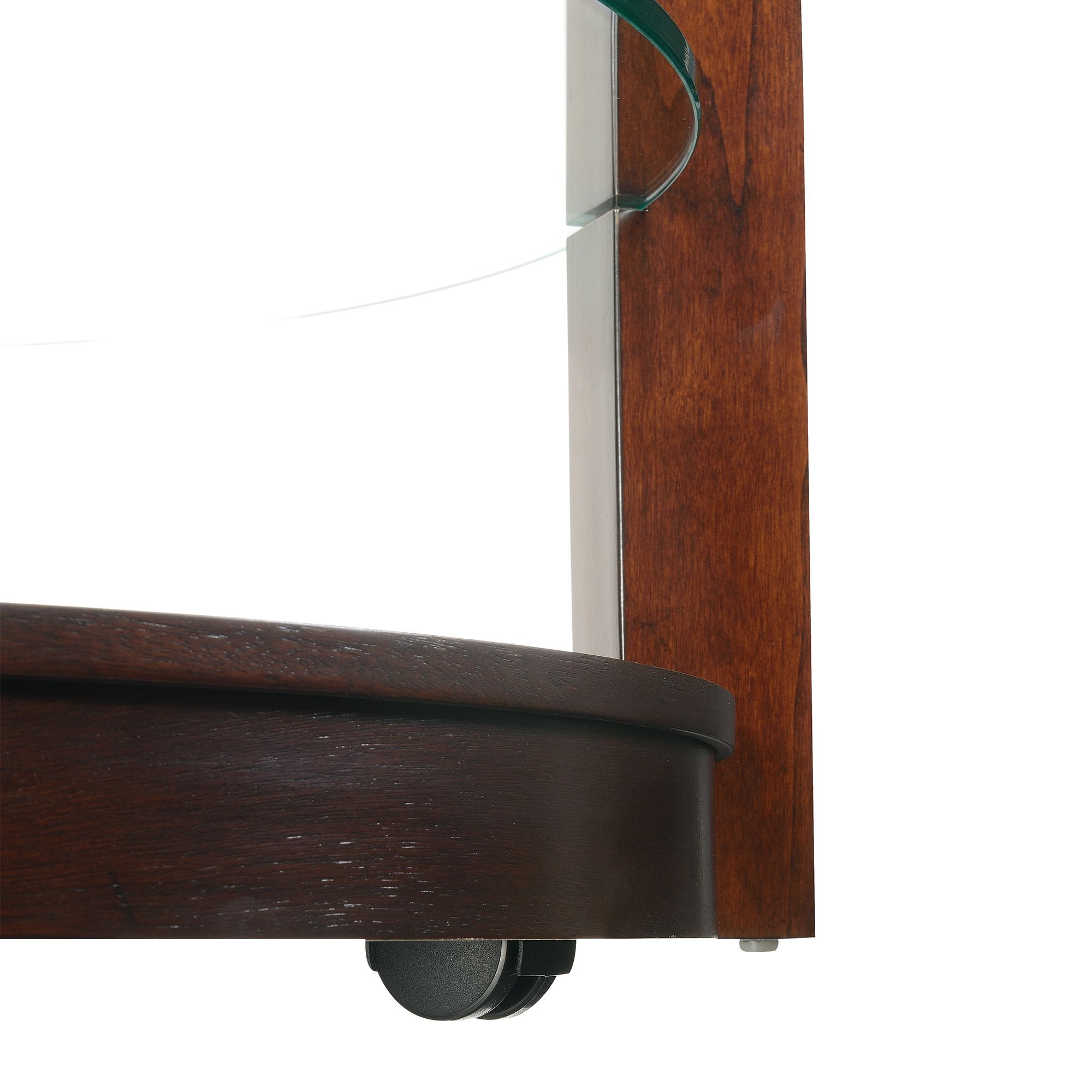 Image 2 Elsa 35" Wide Dark Brown Wood Round Coffee Table more views