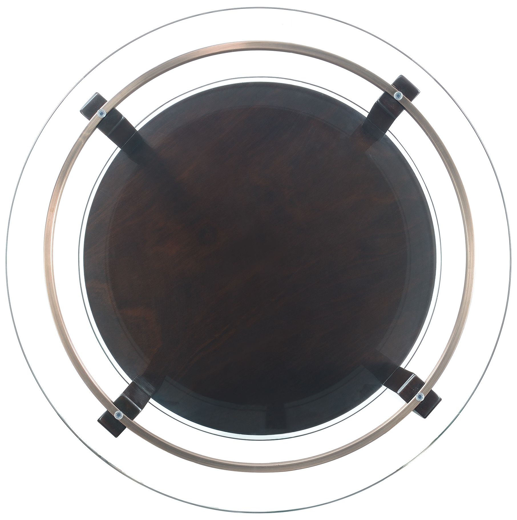 Image 4 Elsa 35" Wide Dark Brown Wood Round Coffee Table more views