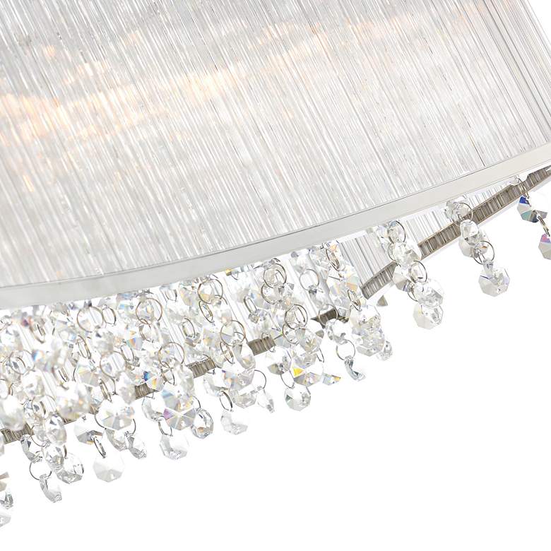 Image 4 Elsa 36" Wide Chrome and Crystal Linear Chandelier more views