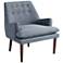 Elsa Blue Button Tufted Accent Chair
