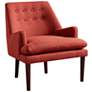 Elsa Spice Button Tufted Accent Chair
