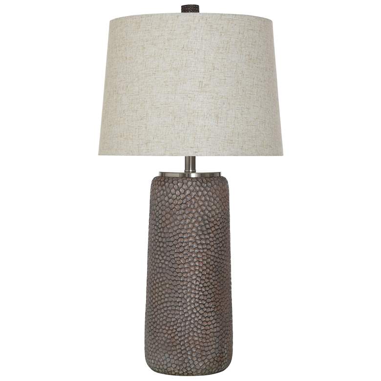 Image 1 Elsbeth 31.5"H Sorrel Brown Transitional Table Lamp w/ Light Oatmeal S