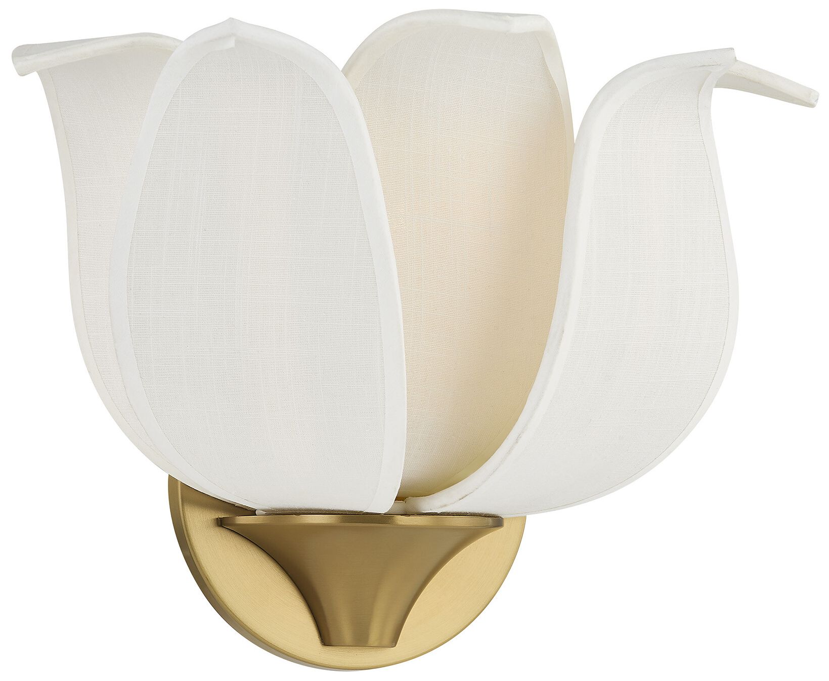 Image 3 Elsie 1-Light Wall Sconce in Warm Brass by Breegan Jane more views