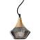 Elsie 9 1/2" Wide Black Metal Glass Mini Pendant