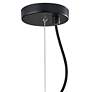 3_Elsie 9 1/2" Wide Black Metal Glass Mini Pendant more views