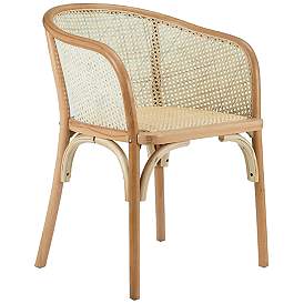 Image1 of Elsy Natural Wood and Rattan Armchair