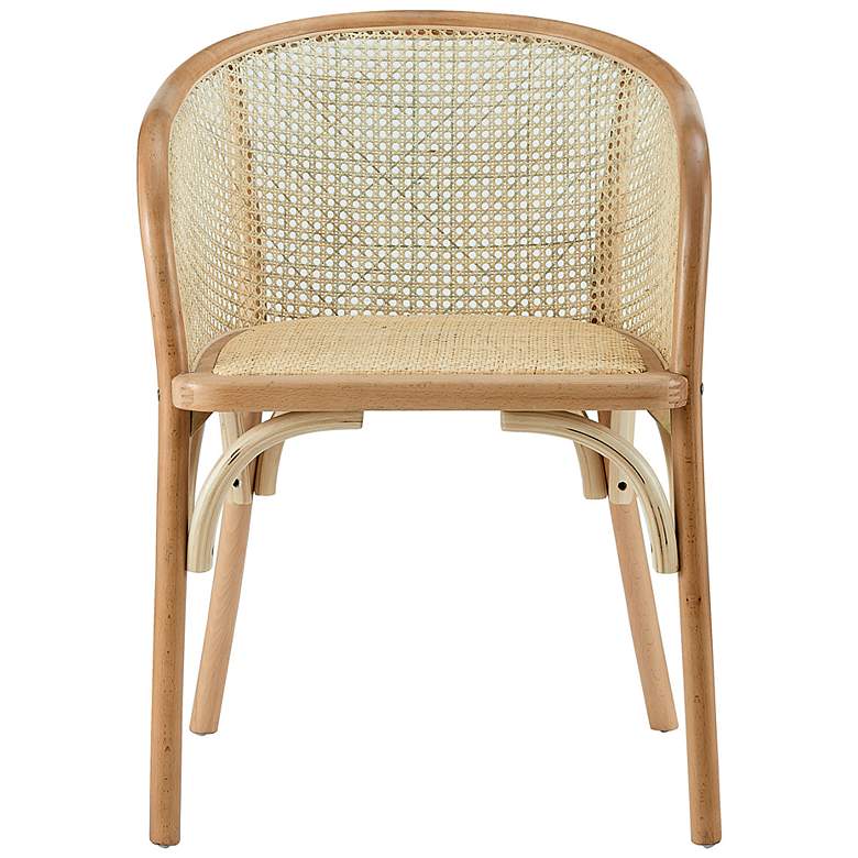 Image 2 Elsy Natural Wood and Rattan Armchair more views