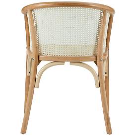 Image4 of Elsy Natural Wood and Rattan Armchair more views