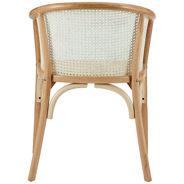 Image 4 Elsy Natural Wood and Rattan Armchair more views