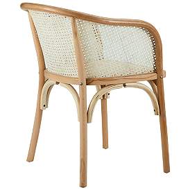 Image5 of Elsy Natural Wood and Rattan Armchair more views